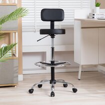 High stool with deals wheels